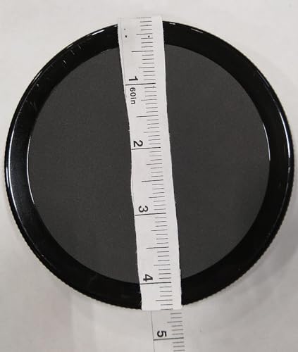 Kitchentoolz 110mm Black Plastic Lid Continuous Thread