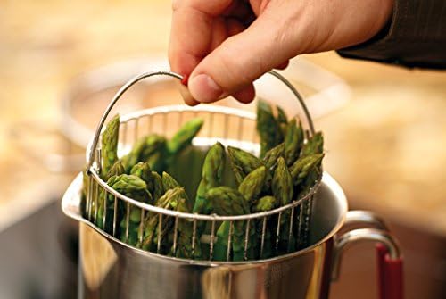 Kuhn Rikon 4th Burner Pot with Glass Lid Steam Basket