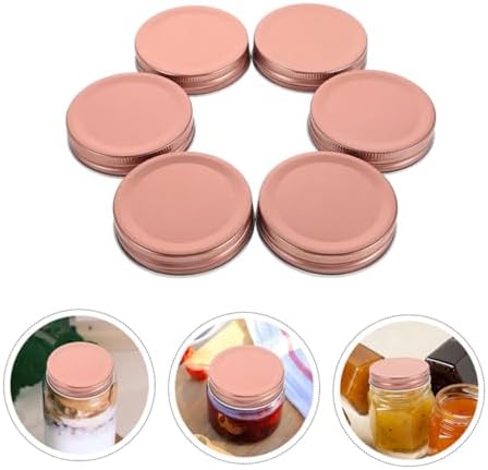 DECHOUS 24pcs 70mm Wide Mouth Reusable Mason Jar Lids Leak-Proof Preserving