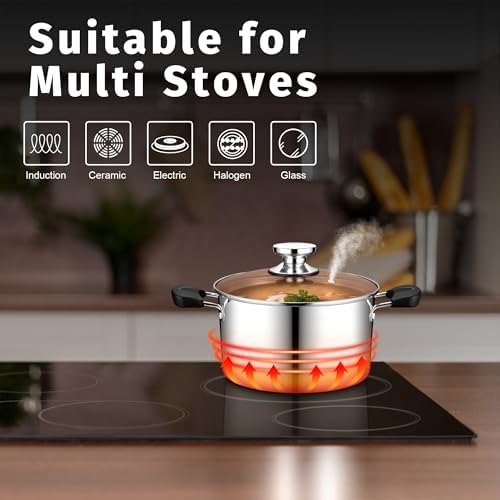 Elegant 4-Quart Stock Pot