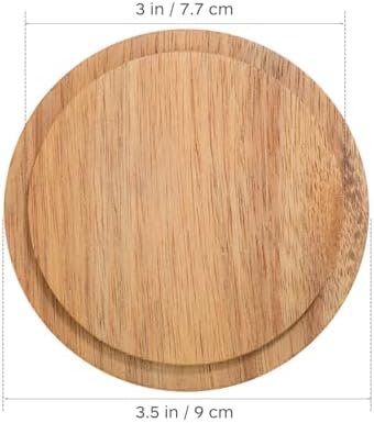 SEWACC Bamboo Cup Lid - 4-Piece Set for Durable Airtight Covers