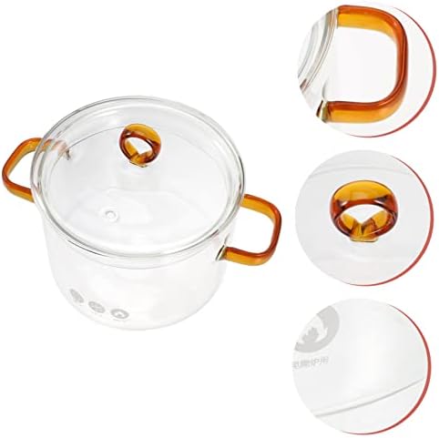 Double Handle Glass Soup Pot