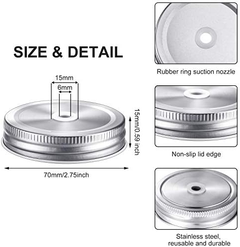 Experience perfect storage with our 8-piece mason jar lid set