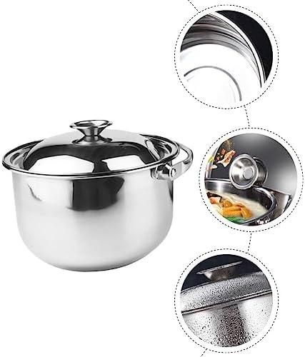 Zerodeko Stainless Steel Stock Pot With Lid