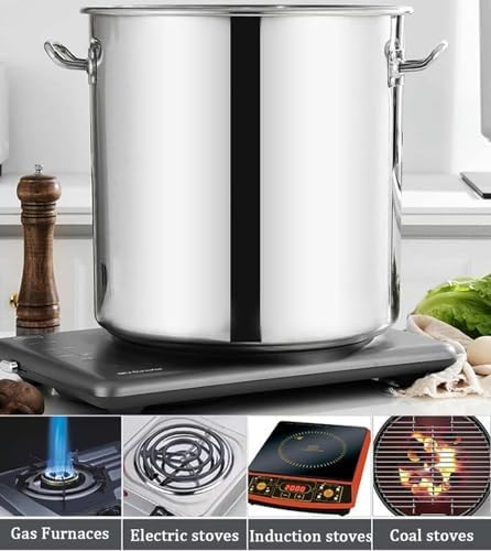 Stainless Steel Stockpot with Lid 45QT63QT