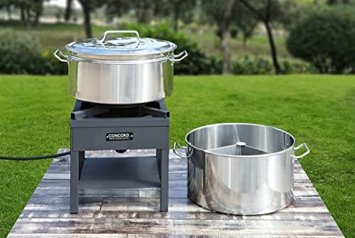 Concord Extra Large Stainless Steel Steamer Braiser Pot