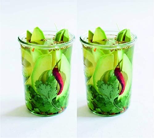 Eco-Friendly Transparent Canning Jars with Airtight Seal - Preserve Your Food Perfectly
