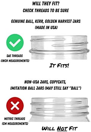 Wide Mouth Mason Jar Lid Set for Ball Jars - Airtight Durable