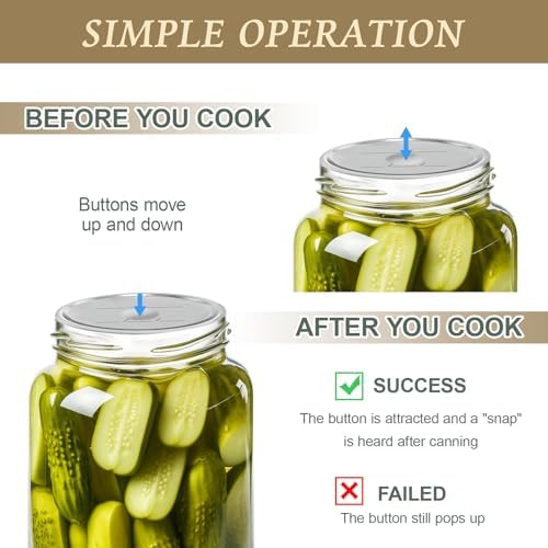 100-Piece Set of Rust-Resistant Mason Jar Lids for Food Preservation