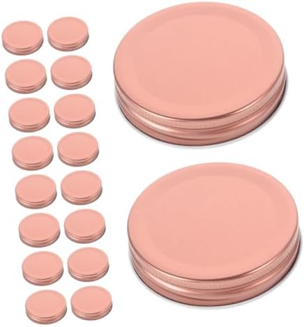 24Pack Wide Mouth Mason Jar Lids 70mm Rose Sealed Preserving Storing