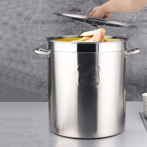AIZYR 304 Stainless Steel Stockpot with Lid Durable Multi-Purpose