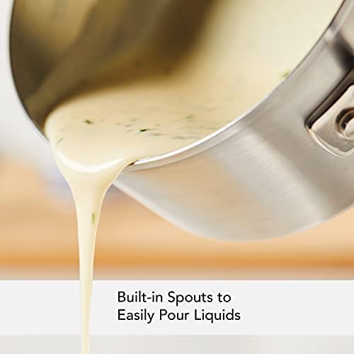 Quick Heat Easy Pour 1-Qt Stainless Saucepan