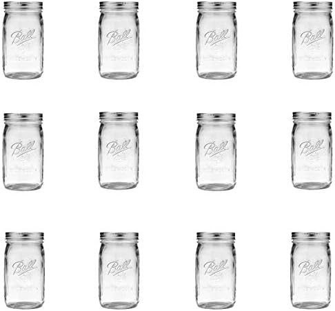Ball 12-Pack Clear Glass Mason Jars Set