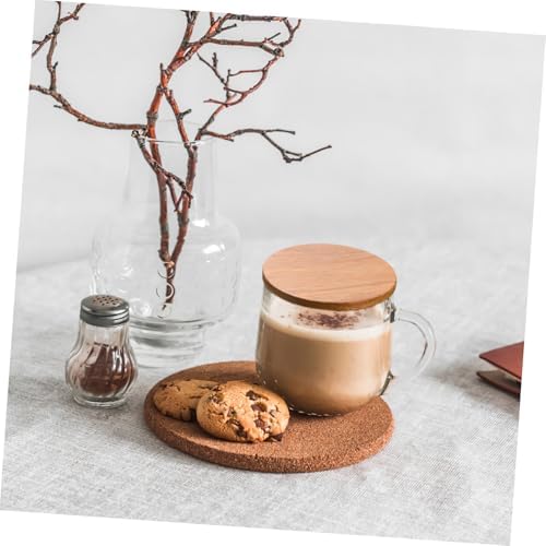 4-Piece Acacia Wooden Lid Set for Warm Drinks