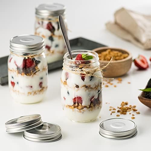 KooK Christmas Mason Jar Lid Regular Mouth Set of 16