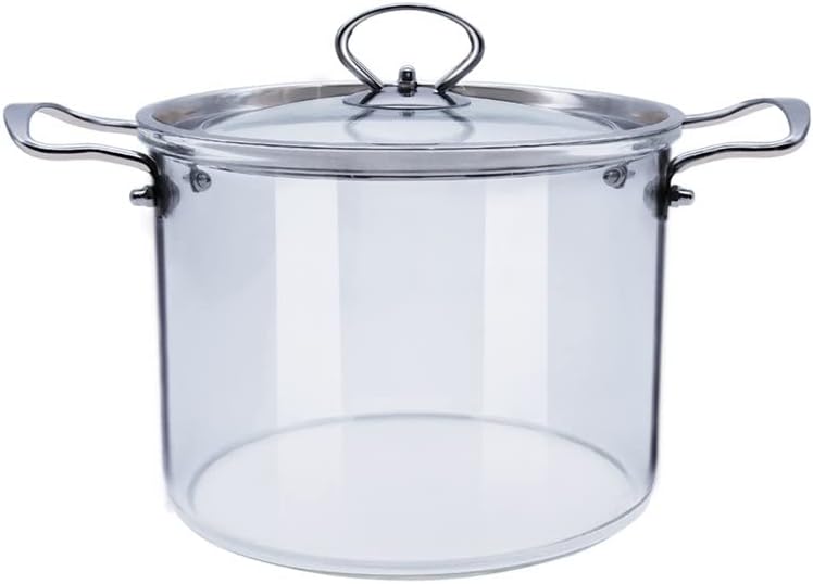 glass cooking pot with cover heat-resistant saucepan for home use