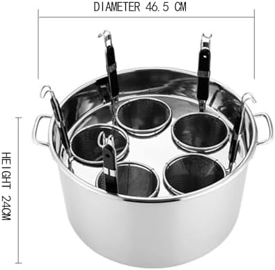 ZIXIAOS 5-Basket Stainless Steel Pasta Pot Set