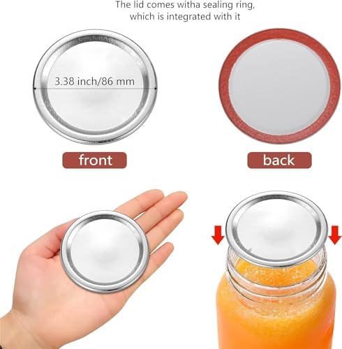 Premium Canning Lids for Ball Jars - Durable Easy to Use