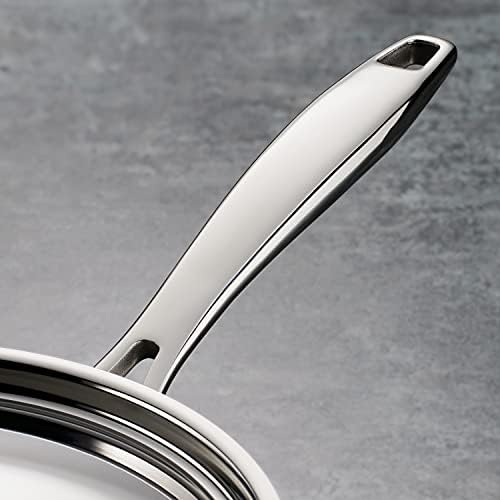 Durable 2-Quart Stainless Steel Saucepan with Lid