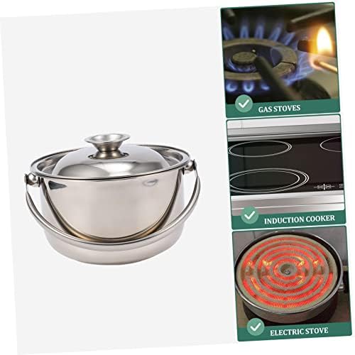 HAKIDZEL Ceramic Stainless Steel Saucepans with Lids