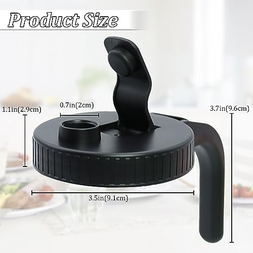 Durable Mason Jar Lids - Pour Spout Leak-Proof Reusable
