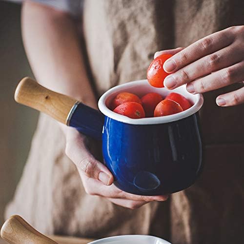 YumCute Home Small Enamel Milk Pot Heat-Conductive Kitchen Pan