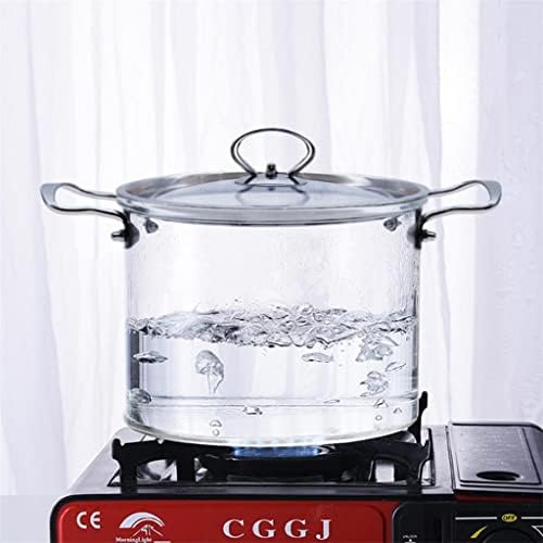 glass cooking pot with cover heat-resistant saucepan for home use