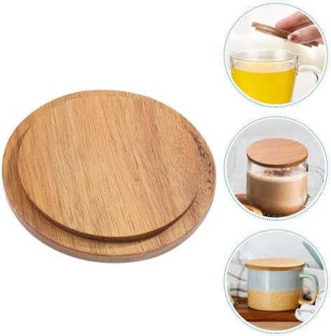 4-Piece Bamboo Mug Lids