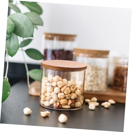 4-Piece Acacia Wooden Lid Set for Warm Drinks