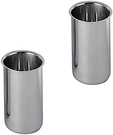 Stainless Steel Borosilicate Bain Marie Pots Set of 2