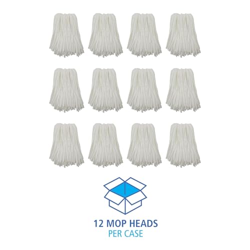 Boardwalk Cut-End Wet Mop Head No 24 White 12Carton