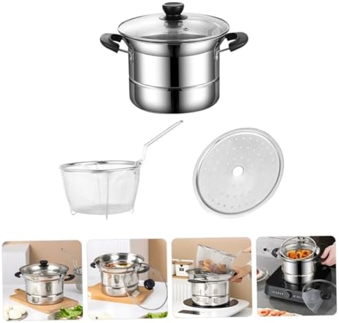 Stainless Steel Single-Handle Deep Fryer Pot for Pasta More