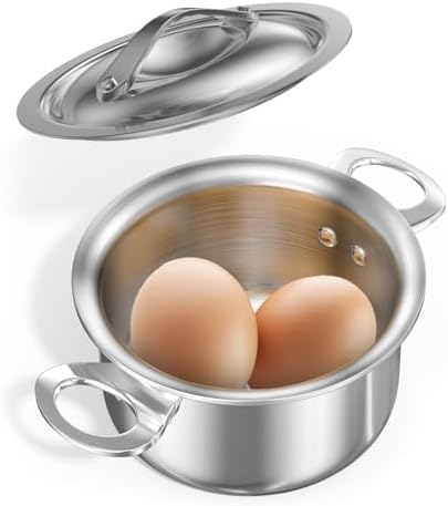 MACEVIA Mini Sauce Pan Stainless Steel ButterWarmer for Home Kitchen 135oz400ml
