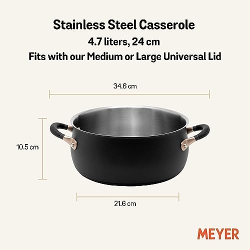Meyer Stainless Steel Dutch Oven 5 Quart Stockpot