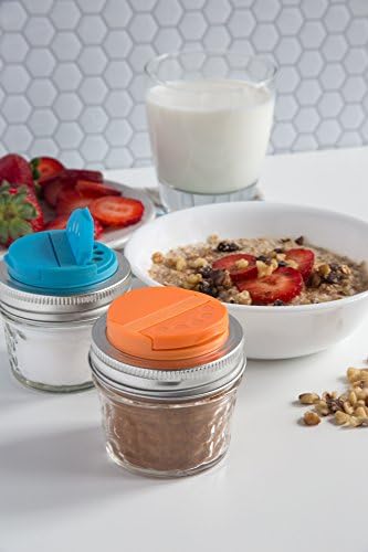 Jarware Spice Lids for Mason Jars Eco-Friendly and dishwasher-safe