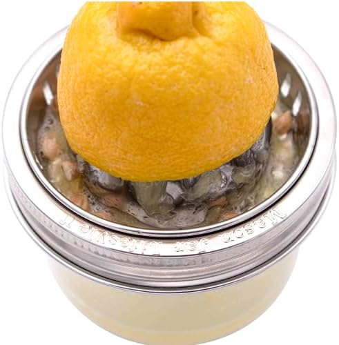 Hand-Pressable Stainless Steel Citrus Juicer Lid for Mason Jars