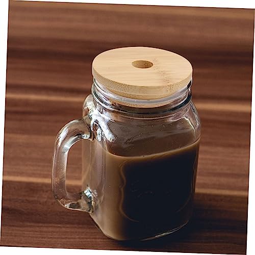 4-Piece Mason Jar Lids with Straw Holes