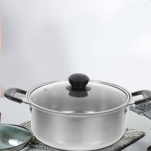 Stainless Steel Stock Pot with Lid 15 Quart