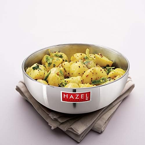 Hazel Induction Aluminum Kadai Cookware 2100ml