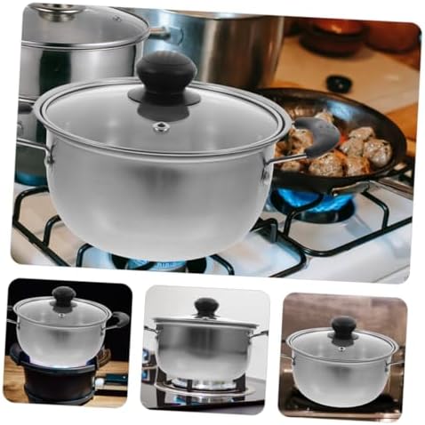 Stainless Steel Double-Handle Stock Pot
