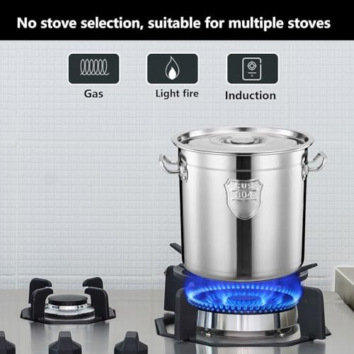 AIZYR 304 Stainless Steel Stock Pot 25x26cm 1