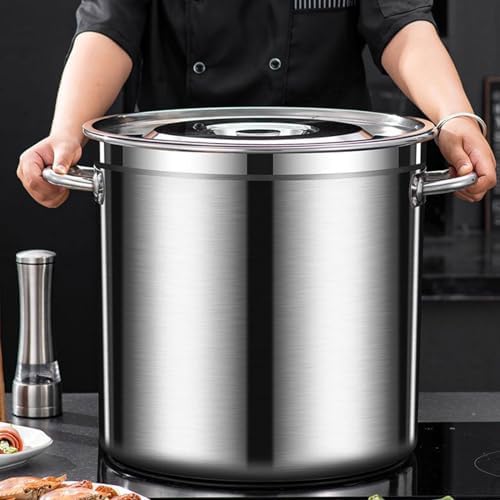 AIZYR Premium Stainless Steel Stockpot with Lid Durable Strong for Home Kitchen