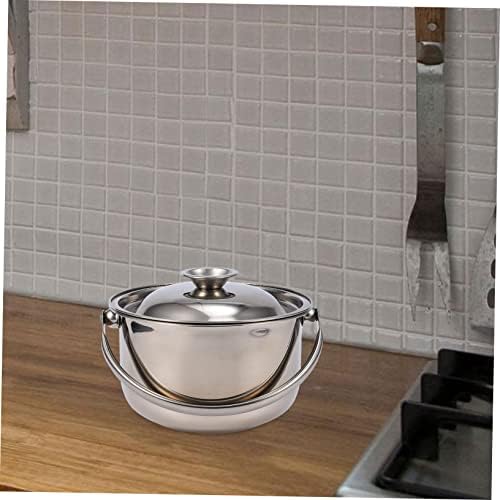 HAKIDZEL Ceramic Stainless Steel Saucepans with Lids