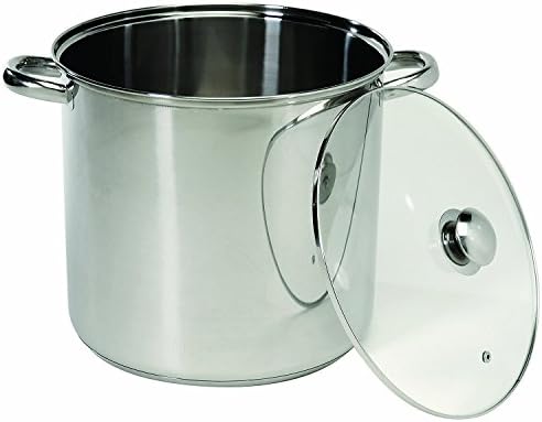 ExcelSteel Stockpot Encapsulated Base 20 qt Silver