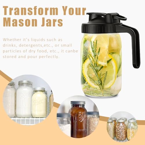 Mason Jar Pour Spout Lid - Leak-Proof Design
