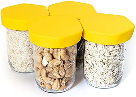 Perfect for Everyday Use - Easy Open Silicone Mason Jar Lids