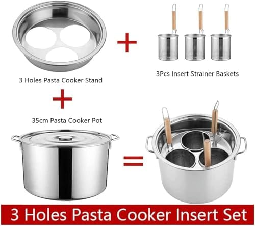Sturdy Stainless Steel Pasta Cooker Set