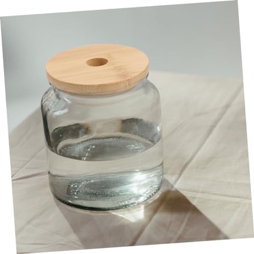 Luxshiny 4pcs Mason Jar Lids with Straw Hole