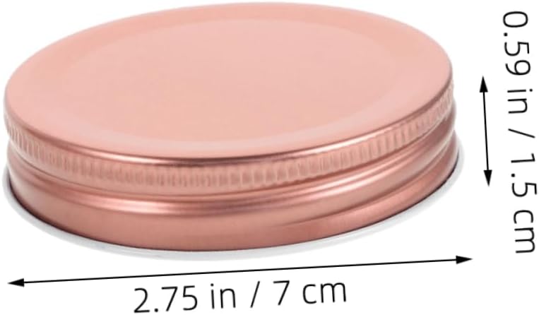 24Pack Wide Mouth Mason Jar Lids 70mm Rose Sealed Preserving Storing