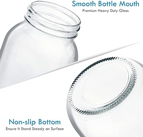 YEBODA 16 oz Wide Mouth Mason Jars